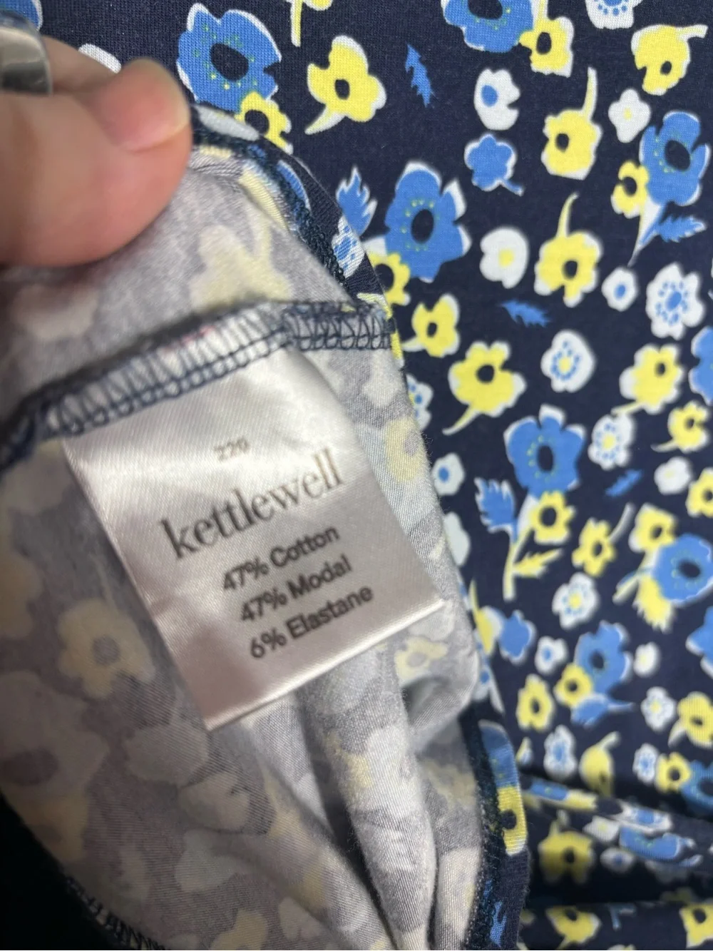 Kettlewell‎ women’s medium floral peplum true wrap long sleeve top